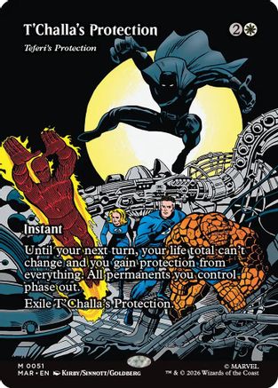 Marvel Universe Eternal-Legal T'Challa's Protection - Teferi's Protection (Borderless) #51