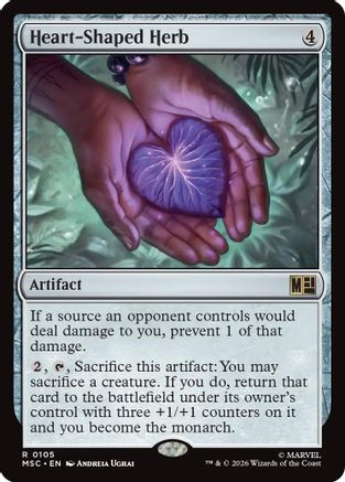 Commander: Marvel Super Heroes Heart-Shaped Herb (Surge Foil) #105