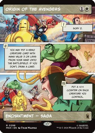 Marvel Super Heroes Origin of the Avengers (Borderless) #298