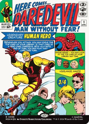 Marvel Super Heroes Daredevil, Man Without Fear (Borderless) (0398) #398