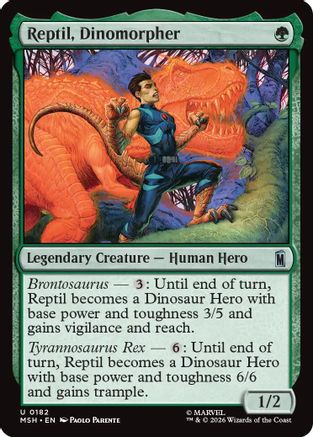 Marvel Super Heroes Reptil, Dinomorpher #182