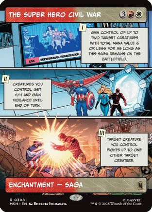 Marvel Super Heroes The Super Hero Civil War (Borderless) #308