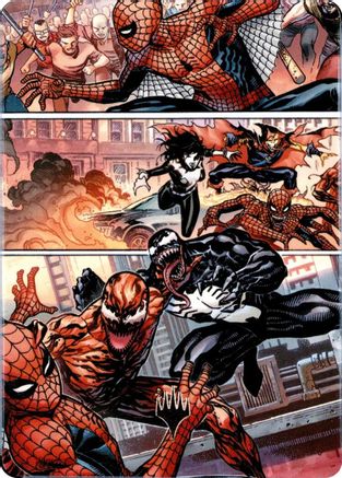 Art Series: Marvel's Spider-Man Maximum Carnage Art Card (Gold-Stamped Planeswalker Symbol) #46