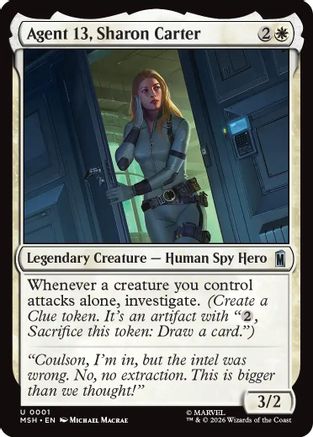 Marvel Super Heroes Agent 13, Sharon Carter #1
