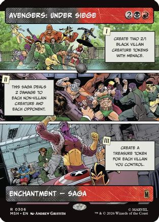 Marvel Super Heroes Avengers: Under Siege (Borderless) #306