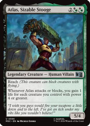 Commander: Marvel Super Heroes Atlas, Sizable Stooge #566