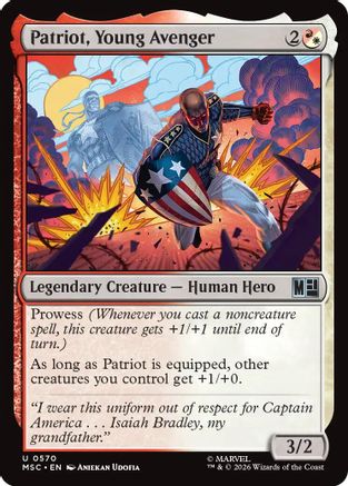 Commander: Marvel Super Heroes Patriot, Young Avenger #570
