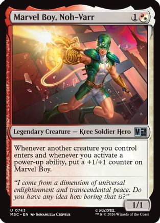 Commander: Marvel Super Heroes Marvel Boy, Noh-Varr #743
