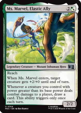 Commander: Marvel Super Heroes Ms. Marvel, Elastic Ally #744
