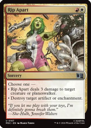 Commander: Marvel Super Heroes Rip Apart #187