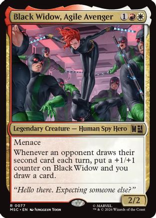 Commander: Marvel Super Heroes Black Widow, Agile Avenger (Surge Foil) #77