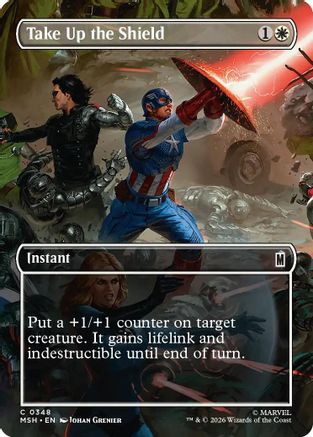 Marvel Super Heroes Take Up the Shield (Borderless) #348