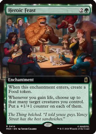 Marvel Super Heroes Heroic Feast (Extended Art) #414
