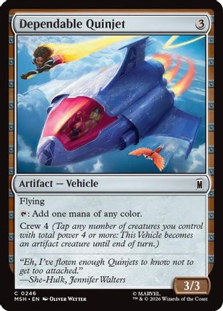 Marvel Super Heroes Dependable Quinjet #246