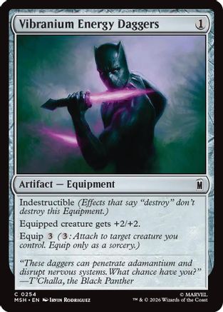 Marvel Super Heroes Vibranium Energy Daggers #254
