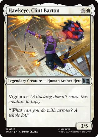 Commander: Marvel Super Heroes Hawkeye, Clint Barton (0518) #518