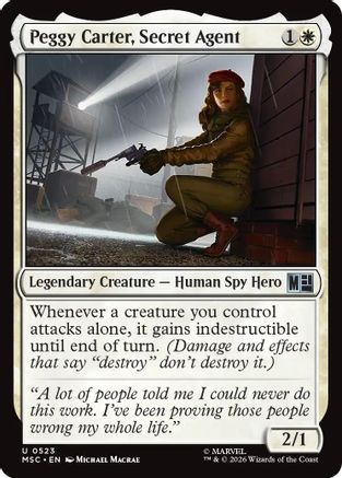 Commander: Marvel Super Heroes Peggy Carter, Secret Agent #523