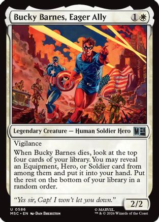Commander: Marvel Super Heroes Bucky Barnes, Eager Ally #586