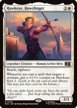 Commander: Marvel Super Heroes Hawkeye, Bowslinger #596