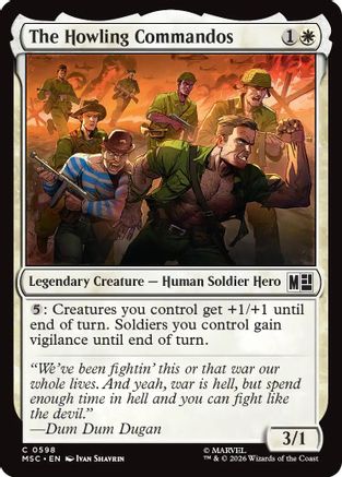 Commander: Marvel Super Heroes The Howling Commandos #598