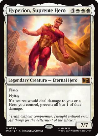 Commander: Marvel Super Heroes Hyperion, Supreme Hero #599