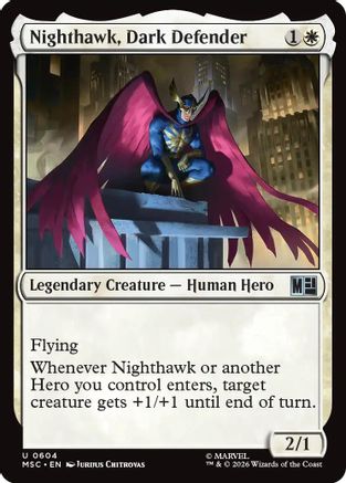 Commander: Marvel Super Heroes Nighthawk, Dark Defender #604