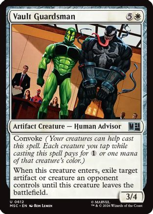Commander: Marvel Super Heroes Vault Guardsman #612