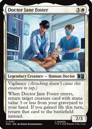 Commander: Marvel Super Heroes Doctor Jane Foster #757