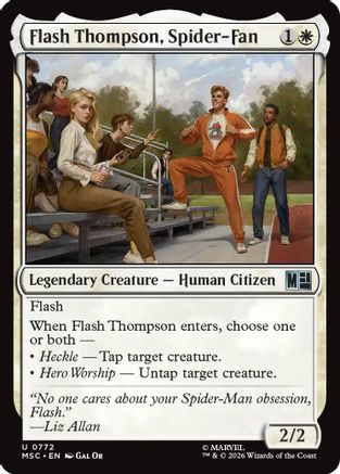 Commander: Marvel Super Heroes Flash Thompson, Spider-Fan #772
