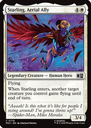 Commander: Marvel Super Heroes Starling, Aerial Ally #778