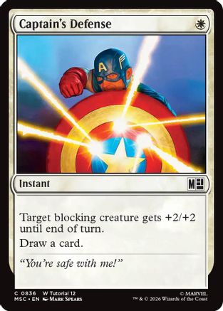 Commander: Marvel Super Heroes Captain's Defense (0836) #836