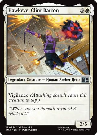 Commander: Marvel Super Heroes Hawkeye, Clint Barton (0838) #838