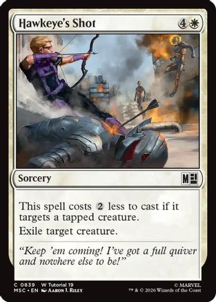 Commander: Marvel Super Heroes Hawkeye's Shot (0839) #839