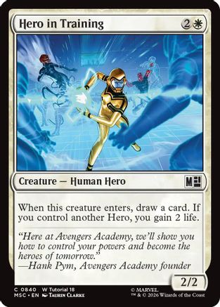 Commander: Marvel Super Heroes Hero in Training #840