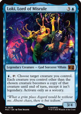 Commander: Marvel Super Heroes Loki, Lord of Misrule #628
