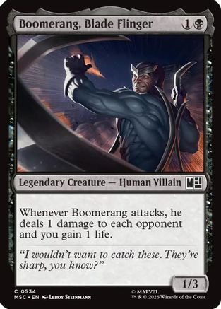 Commander: Marvel Super Heroes Boomerang, Blade Flinger #534