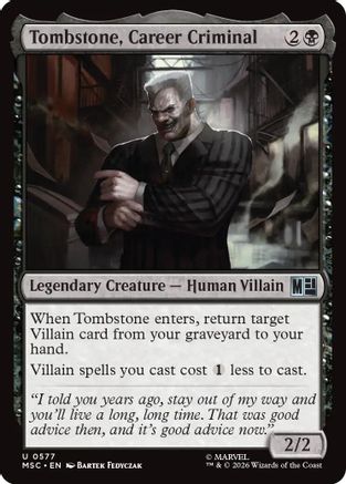 Tombstone, Career Criminal (0577)