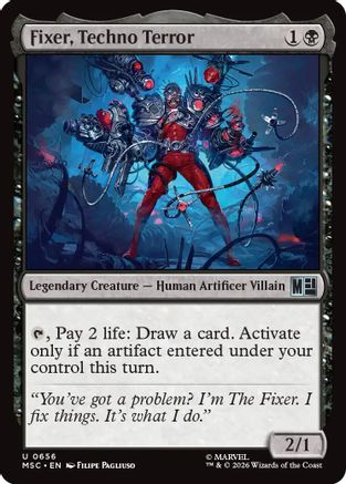 Commander: Marvel Super Heroes Fixer, Techno Terror #656