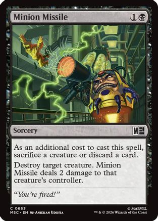 Commander: Marvel Super Heroes Minion Missile #663