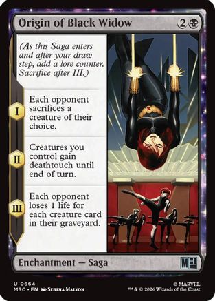 Commander: Marvel Super Heroes Origin of Black Widow #664