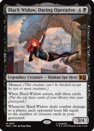 Commander: Marvel Super Heroes Black Widow, Daring Operative #831