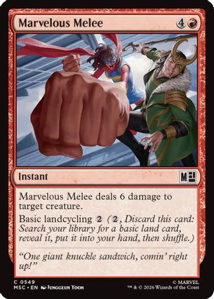 Commander: Marvel Super Heroes Marvelous Melee #549