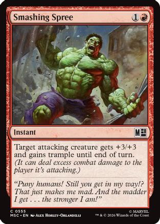 Commander: Marvel Super Heroes Smashing Spree #555