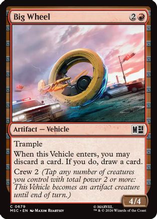 Commander: Marvel Super Heroes Big Wheel #679