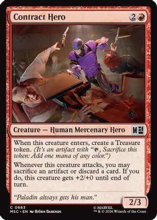 Commander: Marvel Super Heroes Contract Hero #683