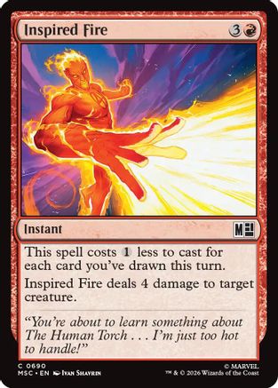 Commander: Marvel Super Heroes Inspired Fire #690