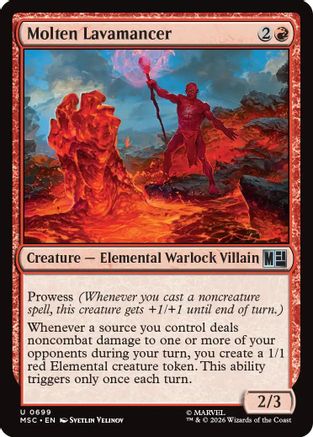 Commander: Marvel Super Heroes Molten Lavamancer #699