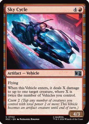 Commander: Marvel Super Heroes Sky Cycle #704