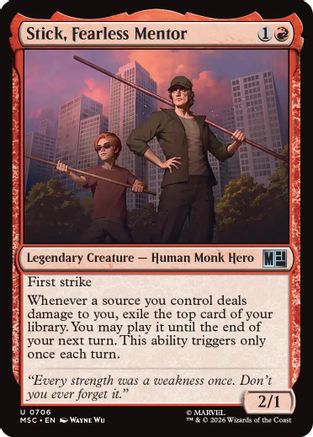 Commander: Marvel Super Heroes Stick, Fearless Mentor #706