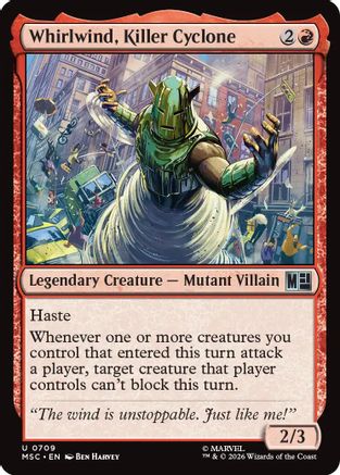 Commander: Marvel Super Heroes Whirlwind, Killer Cyclone #709